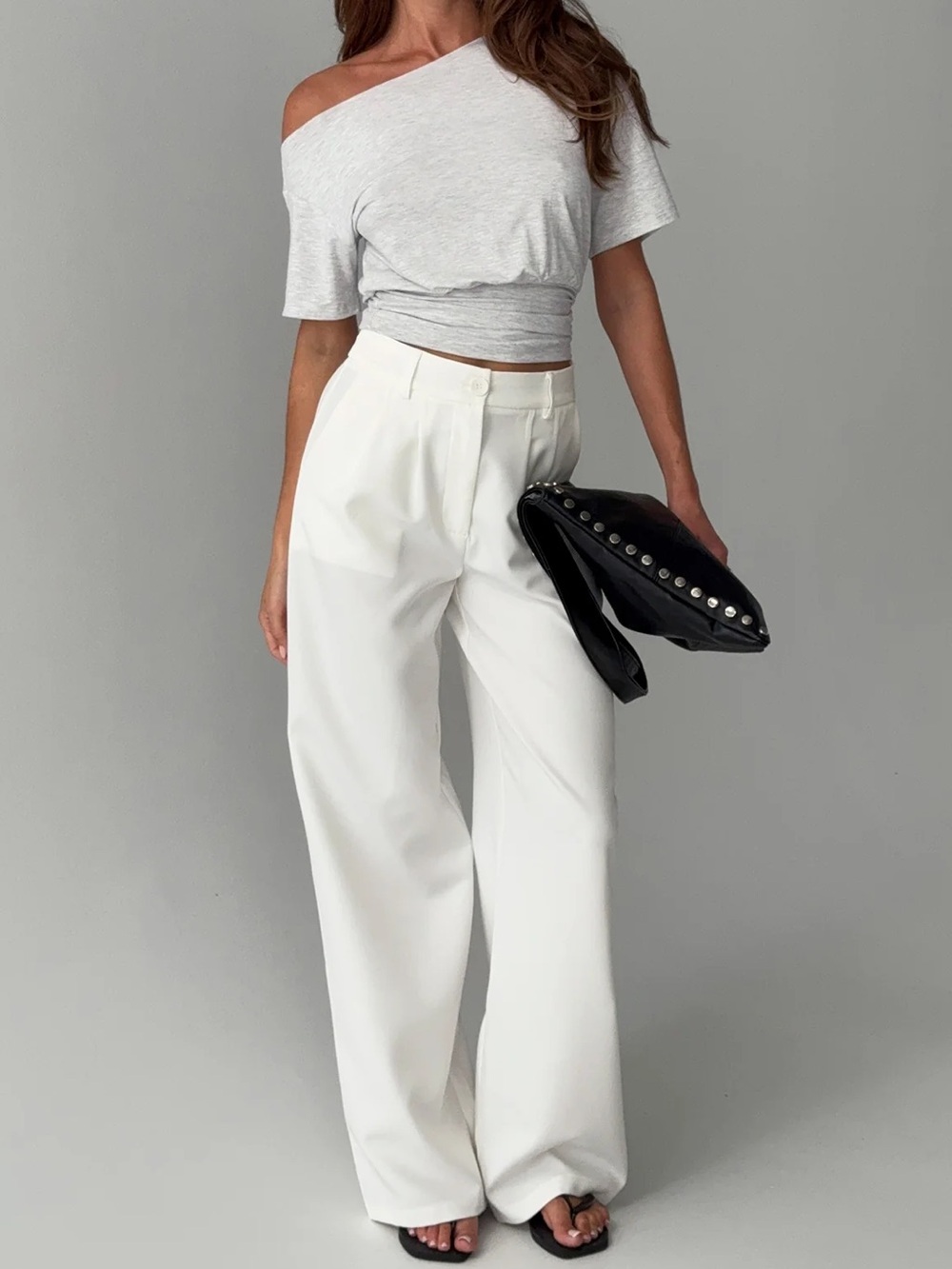NWT Princess Polly Archer Pants White